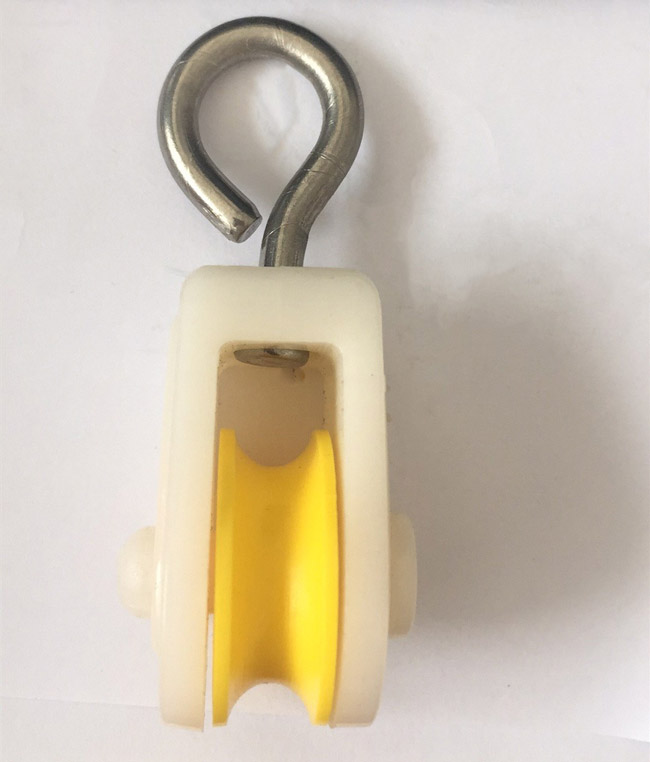 poulie en nylon de fonte de 20mm 45mm 90mm pour la ferme de système d'alimentation de maison de poulet de volaille d'entrée d'air