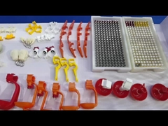 buveur jumeau de mamelon de serrure de double aile pour le boire de poulet de cailles d'oiseau de couche de grilleur de volaille